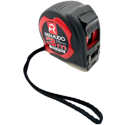 RENAUDO FLESSOMETRO A DOPPIA LETTURA MOD. DOUBLE MT 3 NASTRO MM28