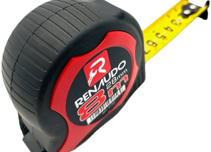 RENAUDO FLESSOMETRO A DOPPIA LETTURA MOD. DOUBLE MT 8 NASTRO MM28