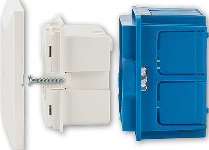 FME MULTIPRESA DA INCASSO CON 2 SCHUKO BIPASSO PER SCATOLE A 3 MODULI