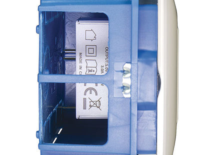 FME MULTIPRESA DA INCASSO CON 2 SCHUKO BIPASSO PER SCATOLE A 3 MODULI