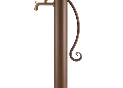 BEL-FER FONTANA IN FERRO CON MANICO DOPPIO RUBINETTO COLORE RUGGINE