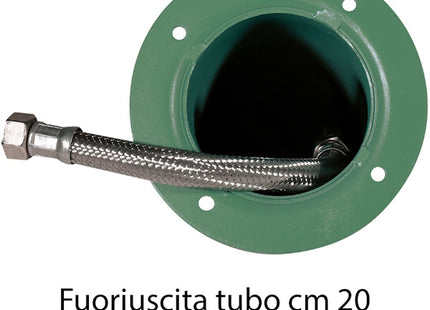 BEL-FER FONTANA IN FERRO CON MANICO DOPPIO RUBINETTO COLORE RUGGINE