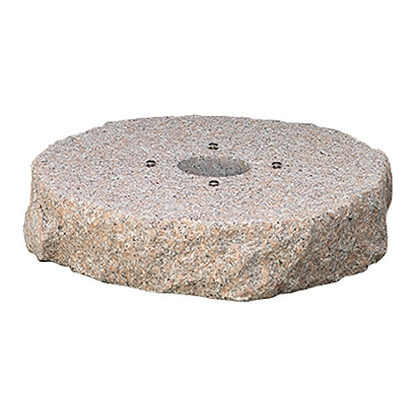 BEL-FER BASE PER FONTANE IN GRANITO ROSA PREFORATA DIAMETRO CM 40*