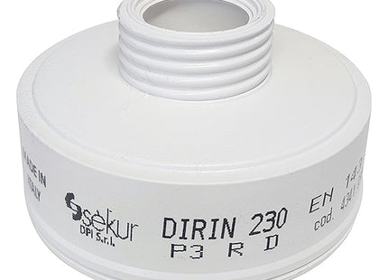 DPI FILTRO SERIE DIRIN 230 P3 R POLVERI FUMI E NEBBIE