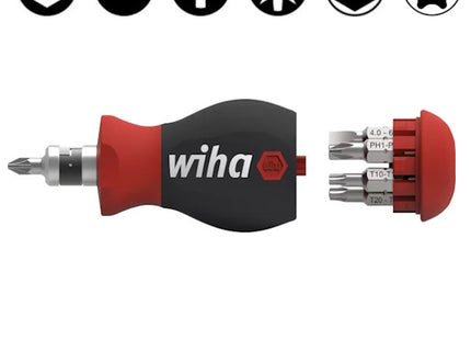 WIHA PORTAINSERTI BITS MAGNETICO STUBBY CON 7 INSERTI DOPPI DA 1/4"