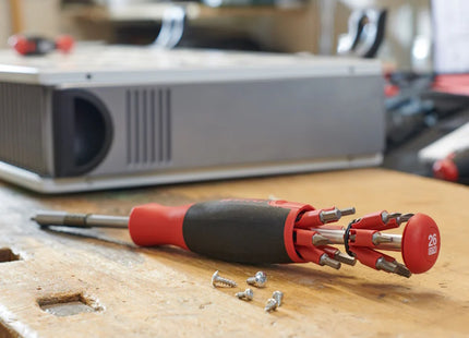 WIHA PORTAINSERTI BITS LIFTUP 26ONE COMPLETO DI 13 INSERTI DOPPI DA 1/4"