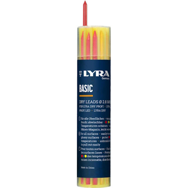 LYRA MINE RICAMBIO COLORI ASSORTITI PER DRY PROFI ASTUCCIO DA PZ12