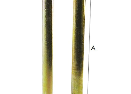 OM4 ASTA MEZZATONDA PER CARIGLIONI VERNICIATA NERA MM.1600