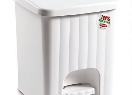 STEFANPLAST PATTUMIERA PEDALINA QUADRA LT4,5 CM20,5X20,5X23,5 BIANCO