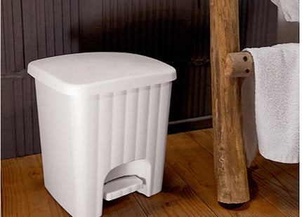 STEFANPLAST PATTUMIERA PEDALINA QUADRA LT4,5 CM20,5X20,5X23,5 BIANCO