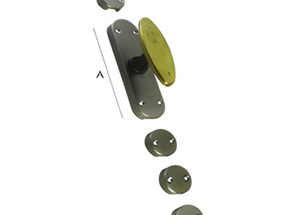 OM4 SET CREMONESE A MANIGLIA + FERMI VERNICIATO NERO