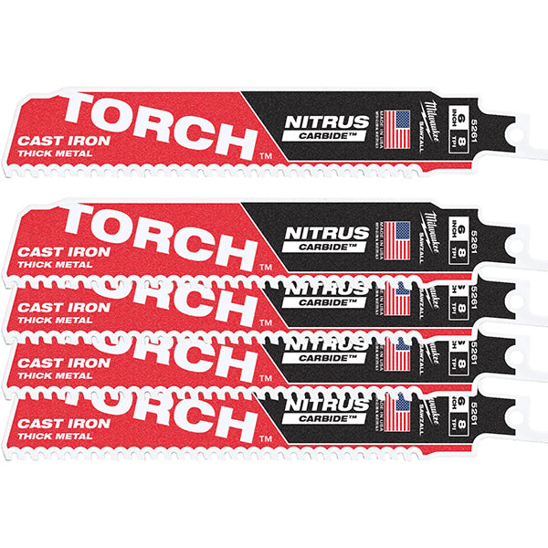 MILWAUKEE LAMA PER SEGA DIRITTA PER METALLI NITRUS CARBIDE MM.150 PZ5*