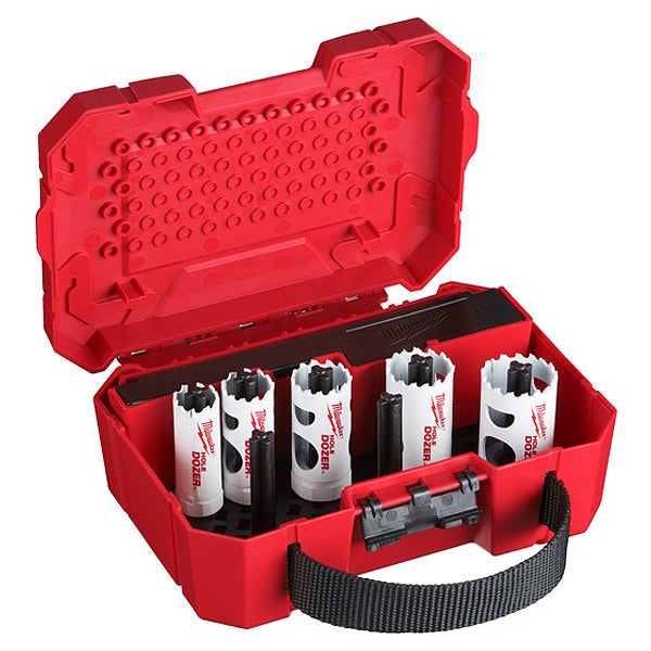 MILWAUKEE SEGHE A TAZZA BI-METALLICHE KIT PZ 7 D.MM19-32 CON ACCESSORI