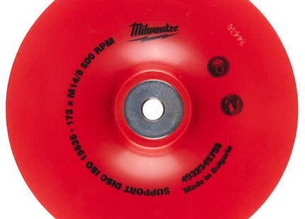 MILWAUKEE PLATORELLO IN PLASTICA FLESSIBILE CON FLANGIA M14