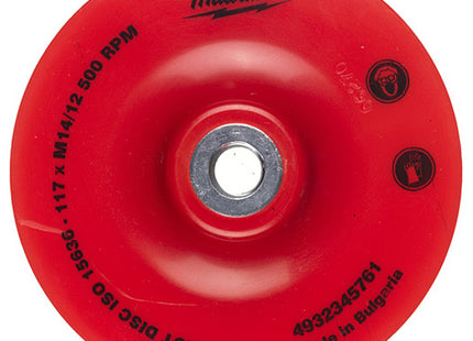 MILWAUKEE PLATORELLO IN PLASTICA FLESSIBILE CON FLANGIA M14