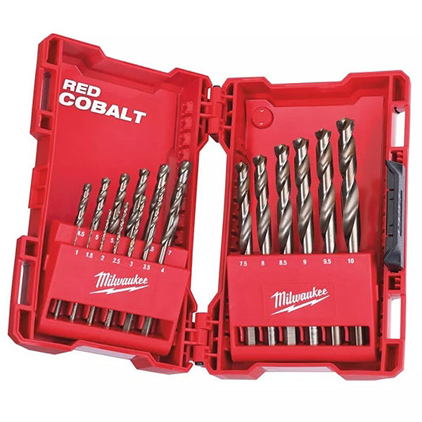 MILWAUKEE SERIE PUNTE ELICOIDALI IN HSS CO5% CASSETTA DA PZ19 D.MM1-10*