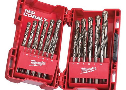 MILWAUKEE SERIE PUNTE ELICOIDALI IN HSS CO5% CASSETTA DA PZ25 D.MM1-13