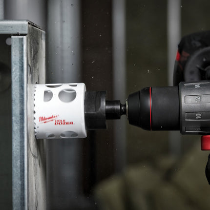 MILWAUKEE CASSETTA VUOTA PER SEGHE A TAZZA CON 5 ACCESSORI