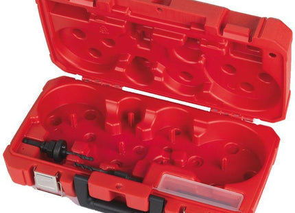 MILWAUKEE CASSETTA VUOTA PER SEGHE A TAZZA CON 5 ACCESSORI