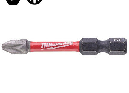 MILWAUKEE INSERTI BITS PER VITI A CROCE POZIDRIV IMPRONTA PZ DA MM50