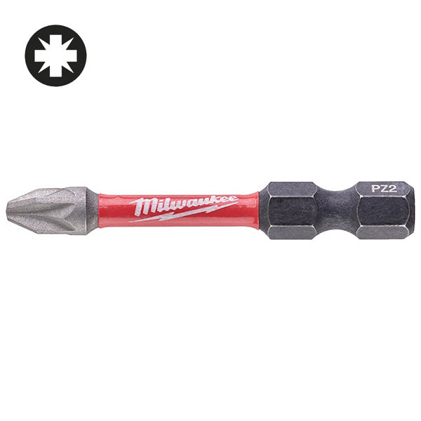 MILWAUKEE INSERTI BITS PER VITI A CROCE POZIDRIV IMPRONTA PZ DA MM50