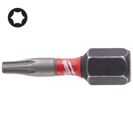 MILWAUKEE INSERTI BITS PER VITI TORX DA MM25 ATTACCO 1/4&quot;