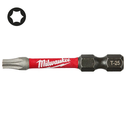 MILWAUKEE INSERTI BITS PER VITI TORX DA MM50 ATTACCO 1/4&quot;
