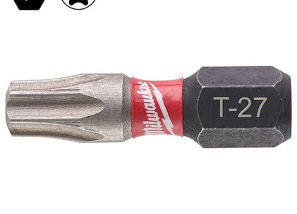 MILWAUKEE INSERTI BITS PER VITI TORX DA MM25 ATTACCO 1/4"