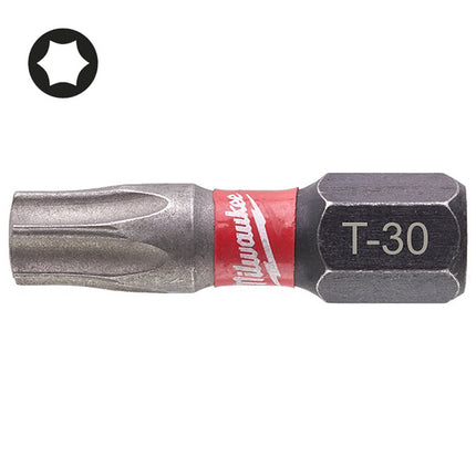 MILWAUKEE INSERTI BITS PER VITI TORX DA MM25 ATTACCO 1/4&quot;