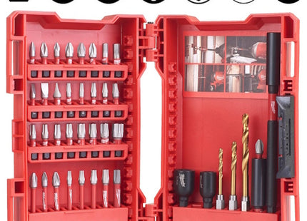 MILWAUKEE SET FORATURA/AVVITATURA SHOCKWAVE IN CASSETTA PLASTICA PZ40*