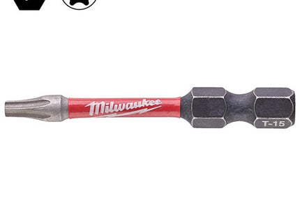 MILWAUKEE INSERTI BITS PER VITI TORX DA MM50 ATTACCO 1/4"