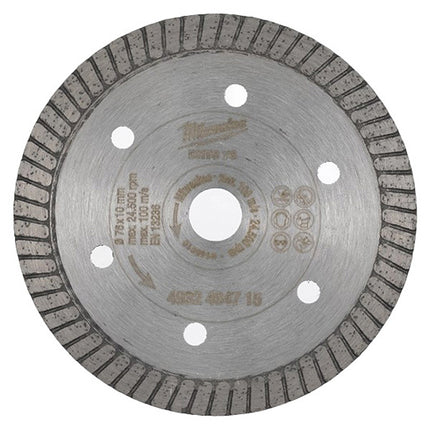 MILWAUKEE DISCO DA TAGLIO DIAMANTATO D.MM 76X1,0X10,0 DHTS