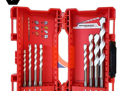 MILWAUKEE SET PUNTE MULTIMATERIALE ATTACCO BIT 1/4" BOX DA PZ8 D.MM4-12*
