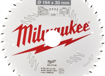 MILWAUKEE LAMA PER SEGHE CIRCOLARI
