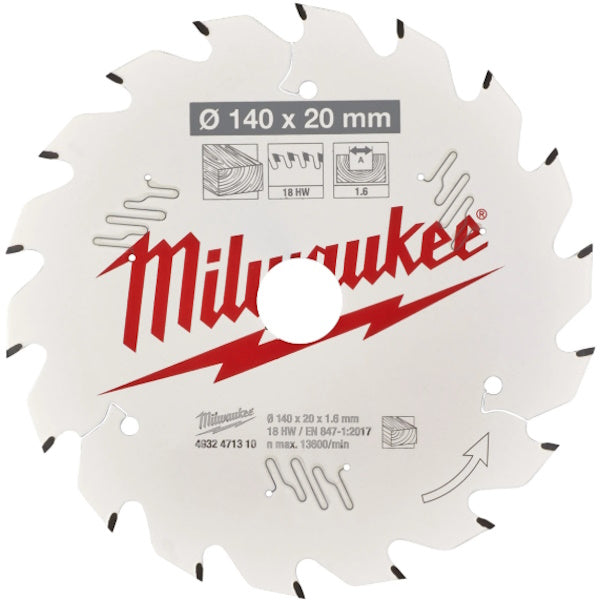 MILWAUKEE LAMA PER SEGHE CIRCOLARI