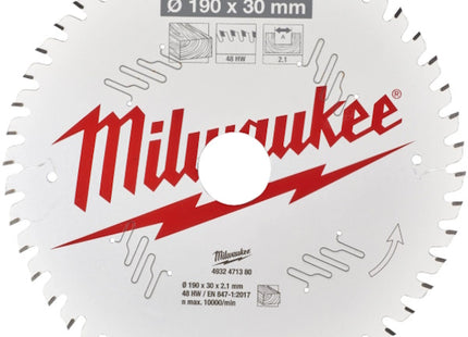 MILWAUKEE LAMA PER SEGHE CIRCOLARI