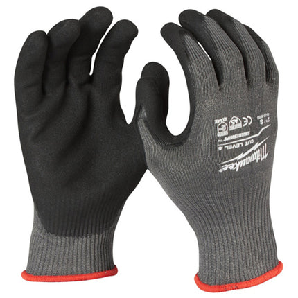 MILWAUKEE GUANTI MOD. CUT E GLOVES COLORE GRIGIO/NERO