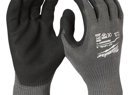 MILWAUKEE GUANTI MOD. CUT E GLOVES COLORE GRIGIO/NERO