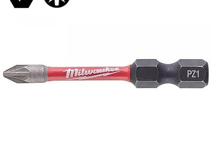 MILWAUKEE INSERTI BITS PER VITI A CROCE POZIDRIV IMPRONTA PZ DA MM50