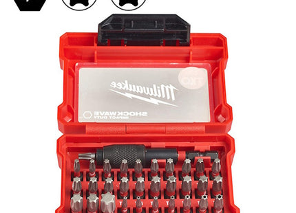 MILWAUKEE SET INSERTI BITS TORX CON PORTAINSERTI IN BOX PZ32