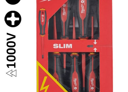 MILWAUKEE SERIE DI 7 GIRAVITI ISOLATI 1000V A TAGLIO E A CROCE