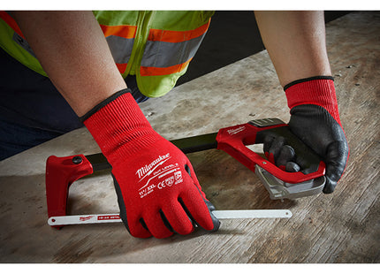 MILWAUKEE GUANTI MOD. CUT C GLOVES COLORE ROSSO/NERO