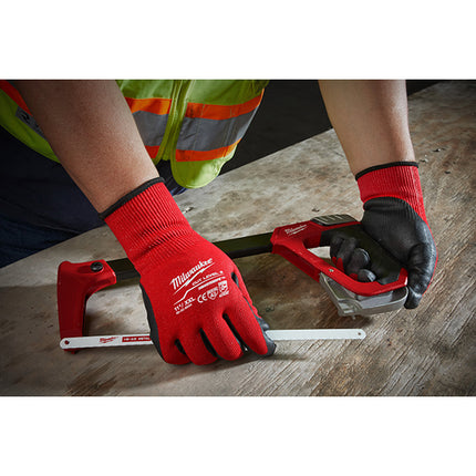 MILWAUKEE GUANTI MOD. CUT C GLOVES COLORE ROSSO/NERO