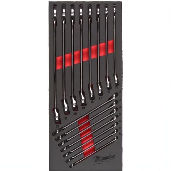 MILWAUKEE SET CHIAVI COMBINATE MAX BITE IN MODULO MORBIDO PZ15