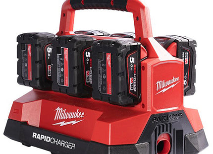 MILWAUKEE PACKOUT CARICABATTERIE MULTIPLO ART. M18 PC6