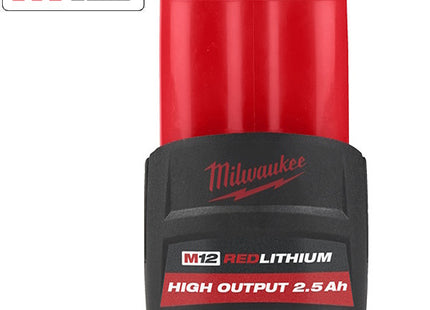 MILWAUKEE BATTERIA HIGH OUTPUT 12V 2,5AH ART. M12 HB2,5 (V1/24)