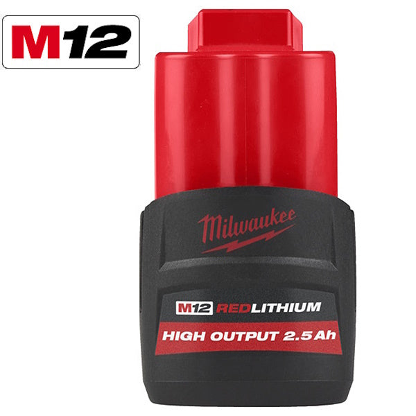 MILWAUKEE BATTERIA HIGH OUTPUT 12V 2,5AH ART. M12 HB2,5 (V1/24)
