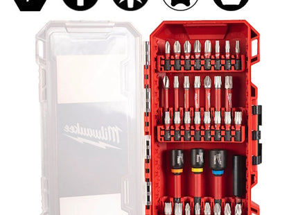 MILWAUKEE SET AVVITATURA SHOCKWAVE IN CASSETTA DI PLASTICA PZ35