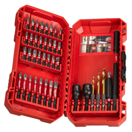 MILWAUKEE SET FORATURA/AVVITATURA SHOCKWAVE IN CASSETTA DI PLASTICA PZ40