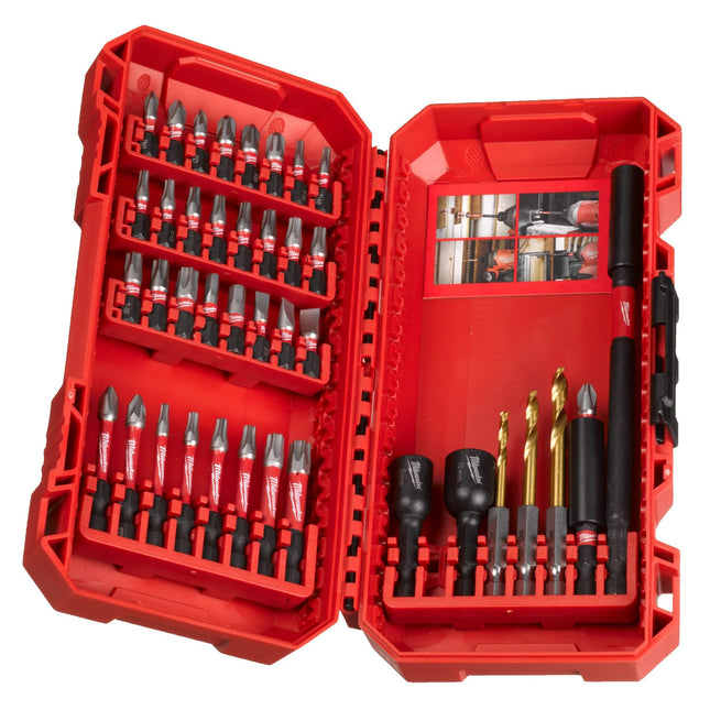 MILWAUKEE SET FORATURA/AVVITATURA SHOCKWAVE IN CASSETTA DI PLASTICA PZ40
